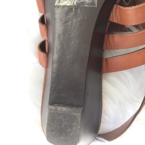 Ralph Lauren Lucetta Tan Leather Wedge Sandal, 8 - Picture 7 of 11